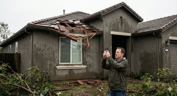 Schadenmeldung bei Sturmschaden